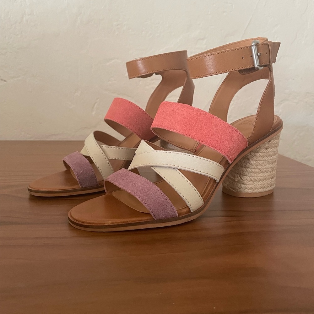 Frye and Co multi-colored leather sandals